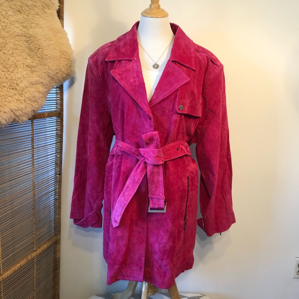 Vintage Pink Leather Jacket